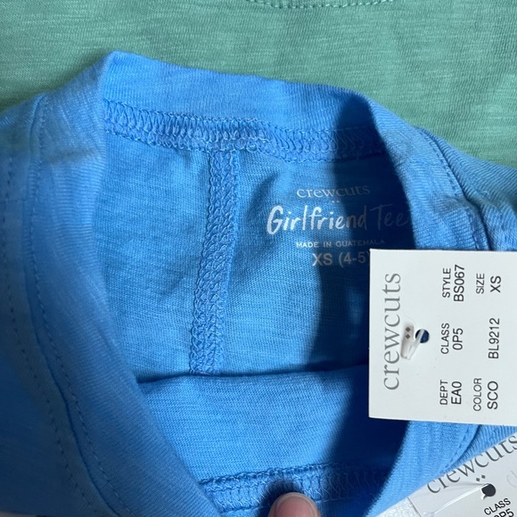 Lot of 3 Crewcuts Girls' long-sleeve girlfriend tee XSM (4-5) - Picture 3 of 5